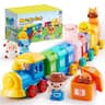 Joyfy - Learning Toy Counting, Matching & Sorting Montessori Learning Farm Train Birthday Gift for for Toddlers 1 2 3 Years