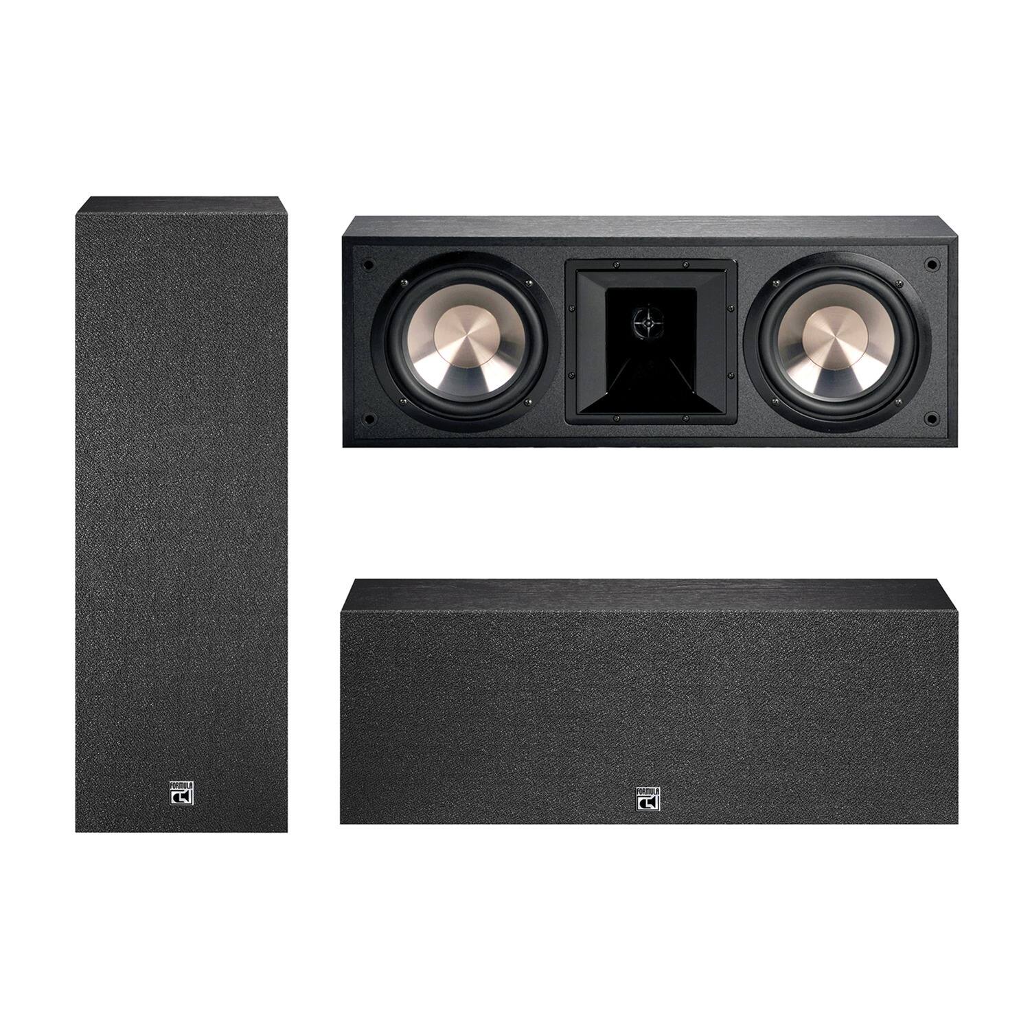 Alt View 3. BIC America - Formula Series FH6-LCR Dual 6.5" Indoor Bookshelf Surround Speaker, 175 Watts - Black.