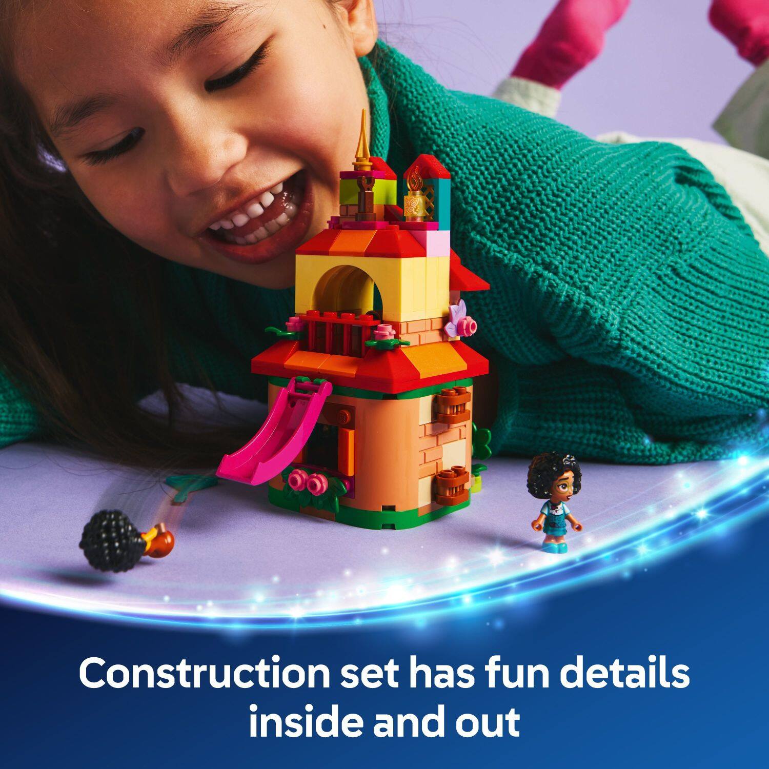 Construction set has fun details inside and out.