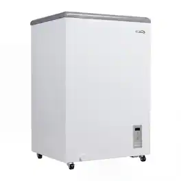 Koolmore - 22 in. Commercial Flat Top Ice Cream Display Freezer, 3.7 Cu. Ft. (KM-ICD-37C) - White