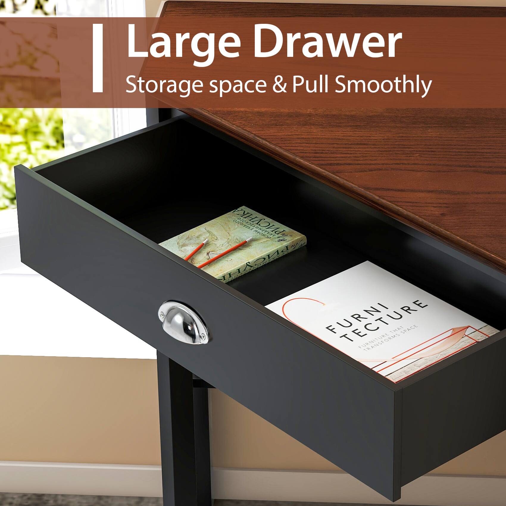 Large Drawer, Storage space & Pull Smoothly, FURNI TECTURE THAT TRANSFORMS SPACE