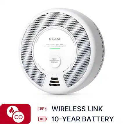 OWNER'S MANUAL FOR OPERATING INSTRUCTIONS IMPORTANT REFER TO X-SENSE
Green - Power
Yellow - Fault
Red - Alarm
Move to fresh air
TEST
SILENCE
DO NOT PAINT
ON TWIST OFF
RF WIRELESS LINK
10-YEAR BATTERY