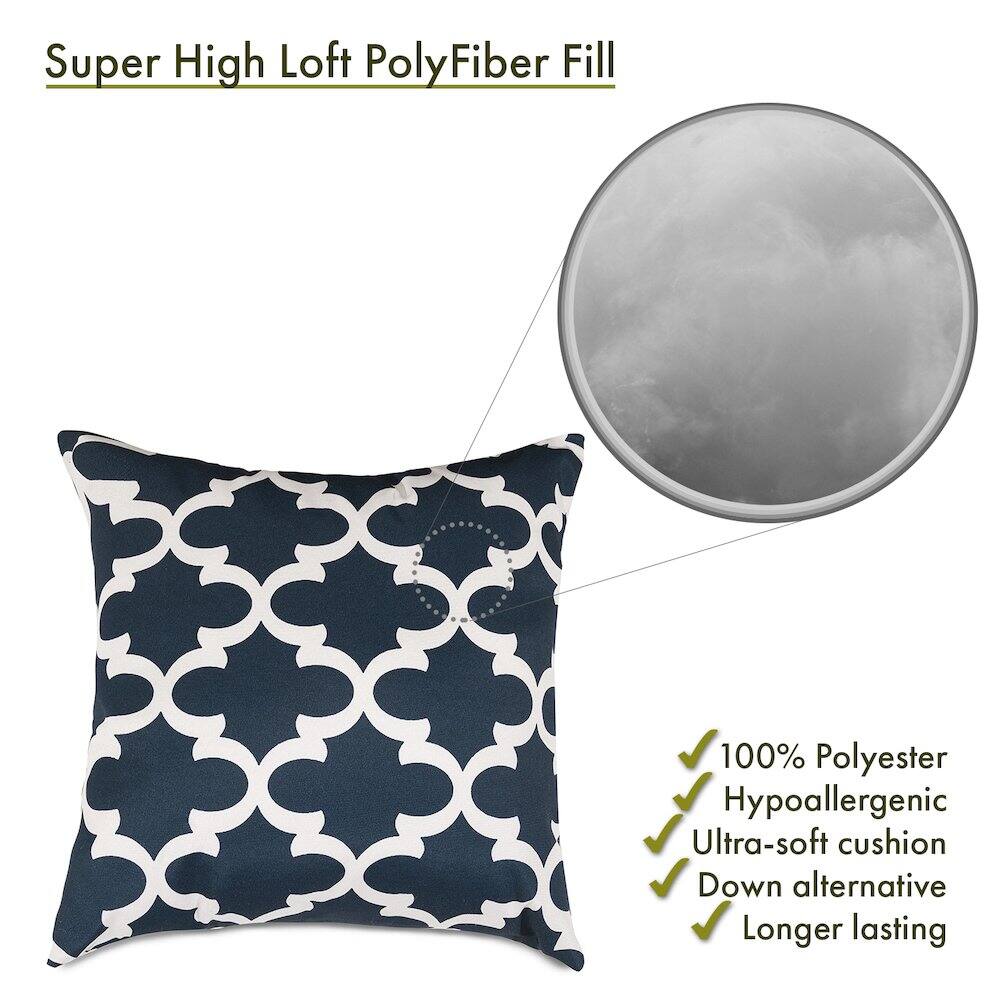 Super High Loft PolyFiber Fill

- 100% Polyester
- Hypoallergenic
- Ultra-soft cushion
- Down alternative
- Longer lasting