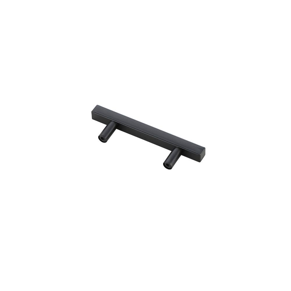Left. Elegant Decor - Dior 3" Center to Center Matte Black Bar Pull Multipack (set of 10) - Matte Black.