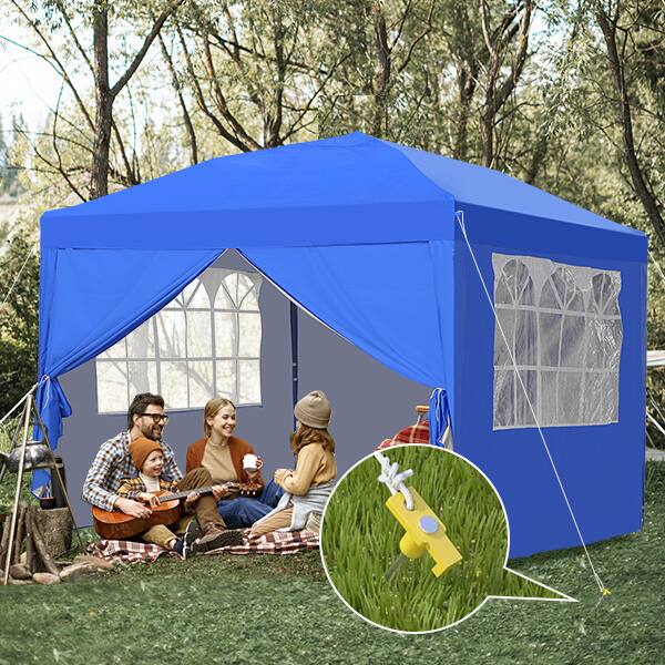 Alt View 1. Ainfox - Ainfox Tent Stakes Heavy Duty Camping Stakes Non-Rust Metal Tent Pegs Ground Stakes With 3 wind ropes - Nature.