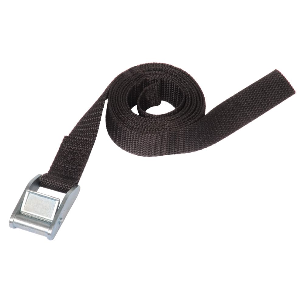 Front. RackSolutions - RackSolutions Heavy Duty Transport Strap with Metal Buckle - Black.