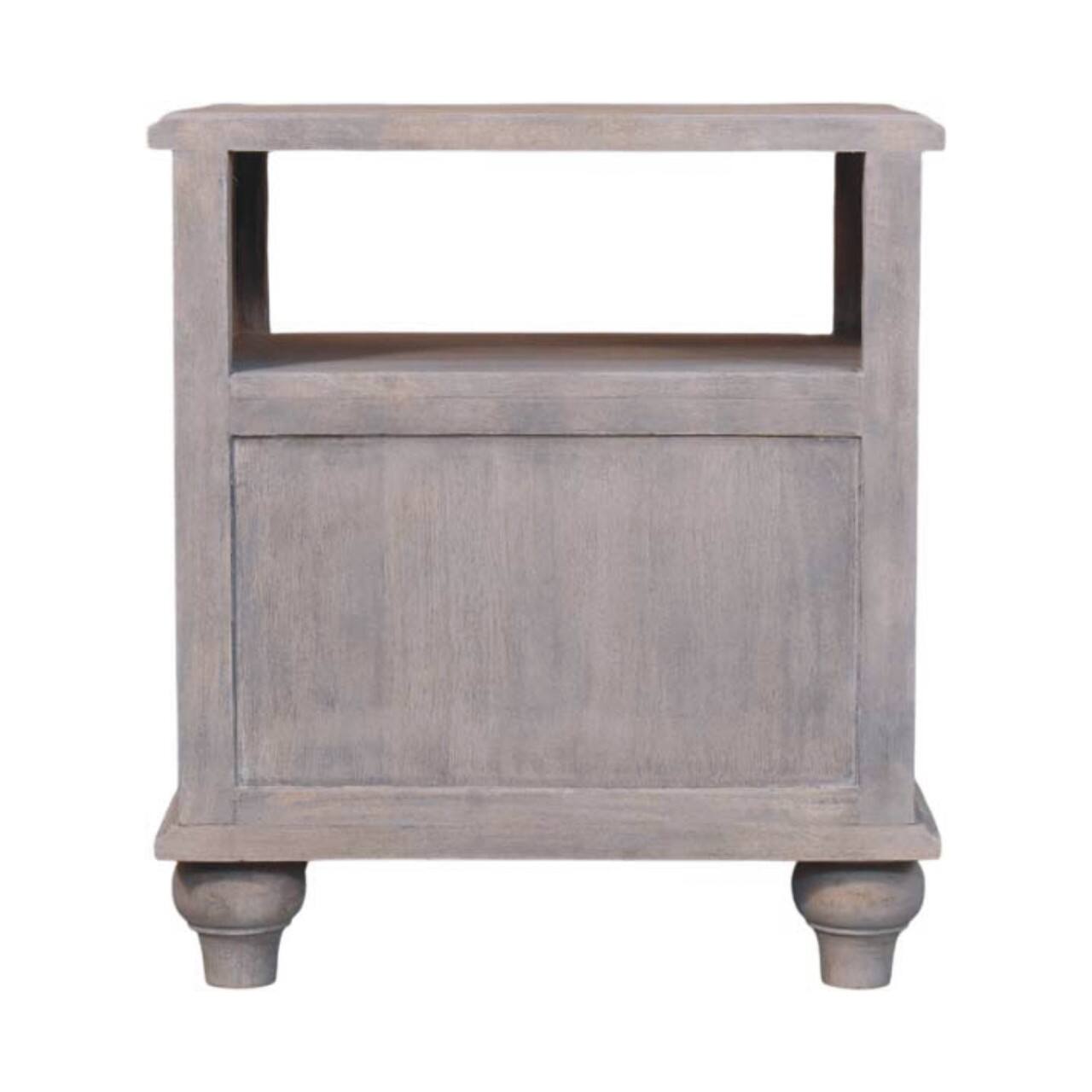 Back. Artisan Furniture - Artisan Furniture Solid Wood Lucia Bedside - Grey.