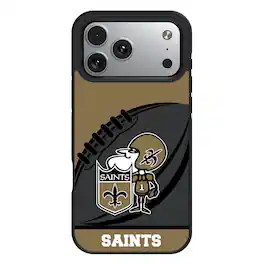 Keyscaper - NFL - New Orleans Saints Bump Case with 8.2ft Drop Protection - 15 - Multicolor