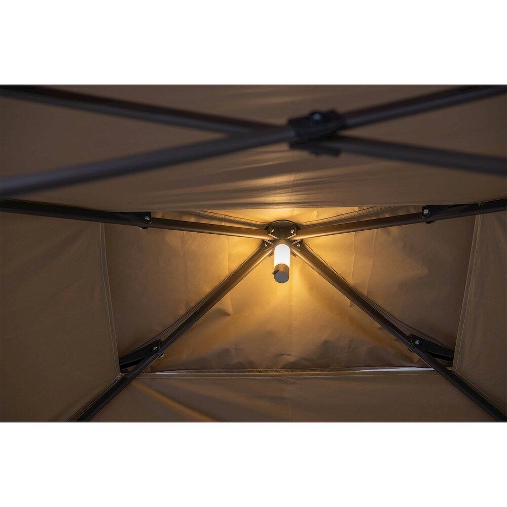 Alt View 1. SUNJOY - 8x5 ftPop up Grill Gazebo with Magnetic LED Light and Carrying Bag, Brown.