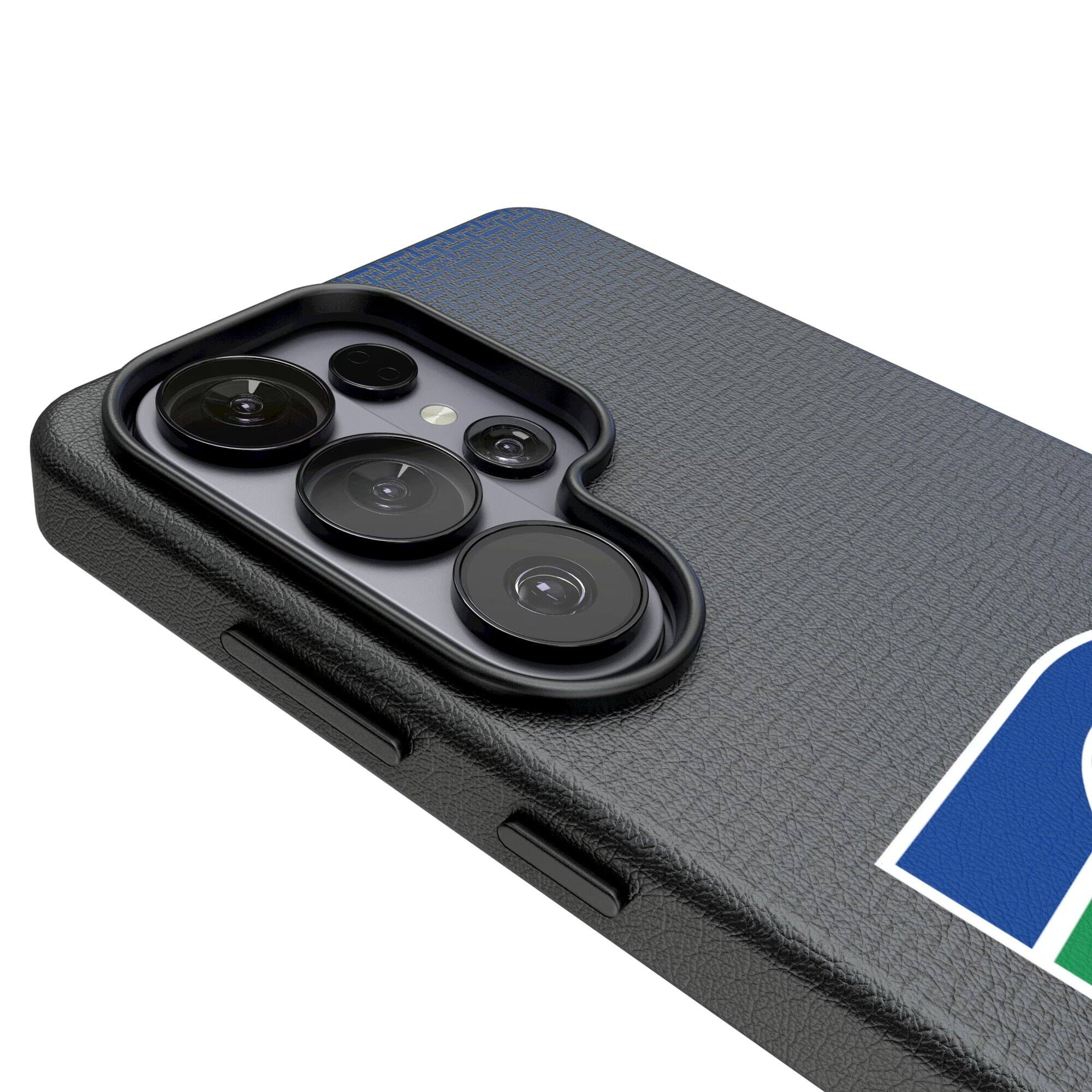 Alt View 2. Keyscaper - Seattle Seahawks Historic Collection 1976-2001 Galaxy Magnetic Bump Case - S25 Ultra - Black.