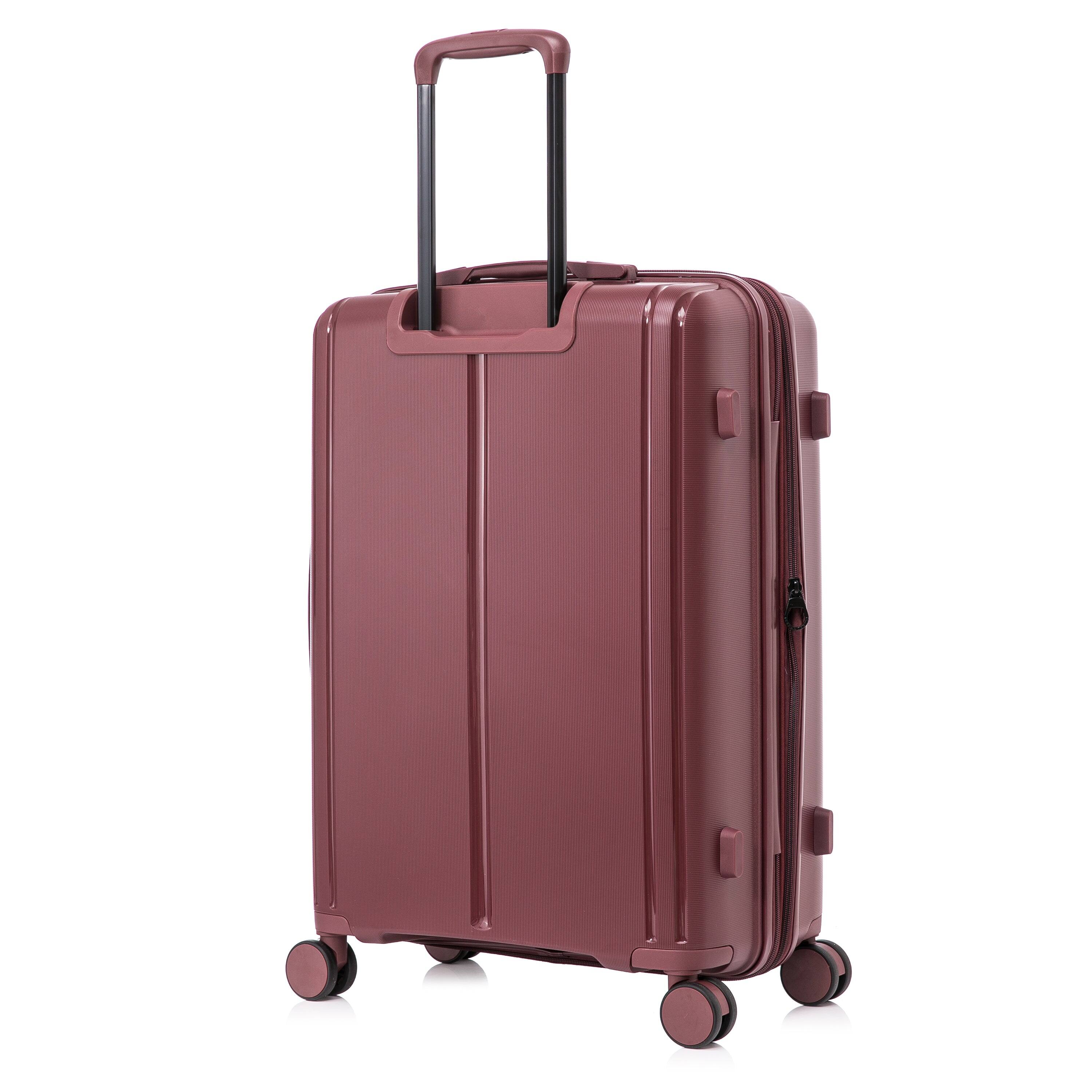 Alt View 3. DUKAP - Airley Lightweight Hardside Spinner Luggage 24" - WINE.