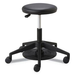 Safco - REMOVE - Lab Stool, Backless, Supports Up to 250 lb, 19.25" to 24.25" Seat Height - Black