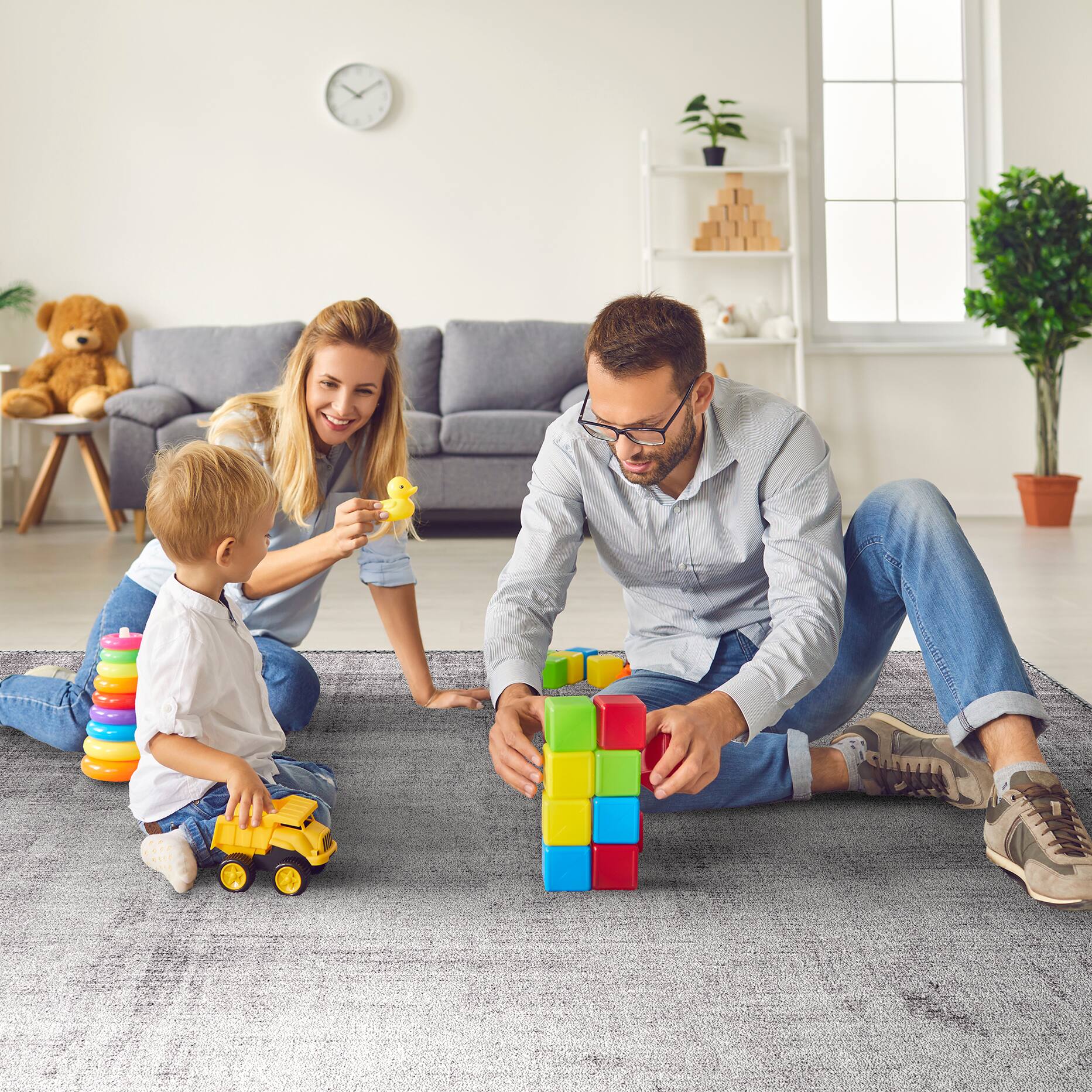 Alt View 2. Sorbus - Sorbus 5x7 Area Rug, Machine Washable, Non-Slip, Vintage Rug - Low Pile Non-Shedding Indoor Area Rugs for Living Room - Lines.