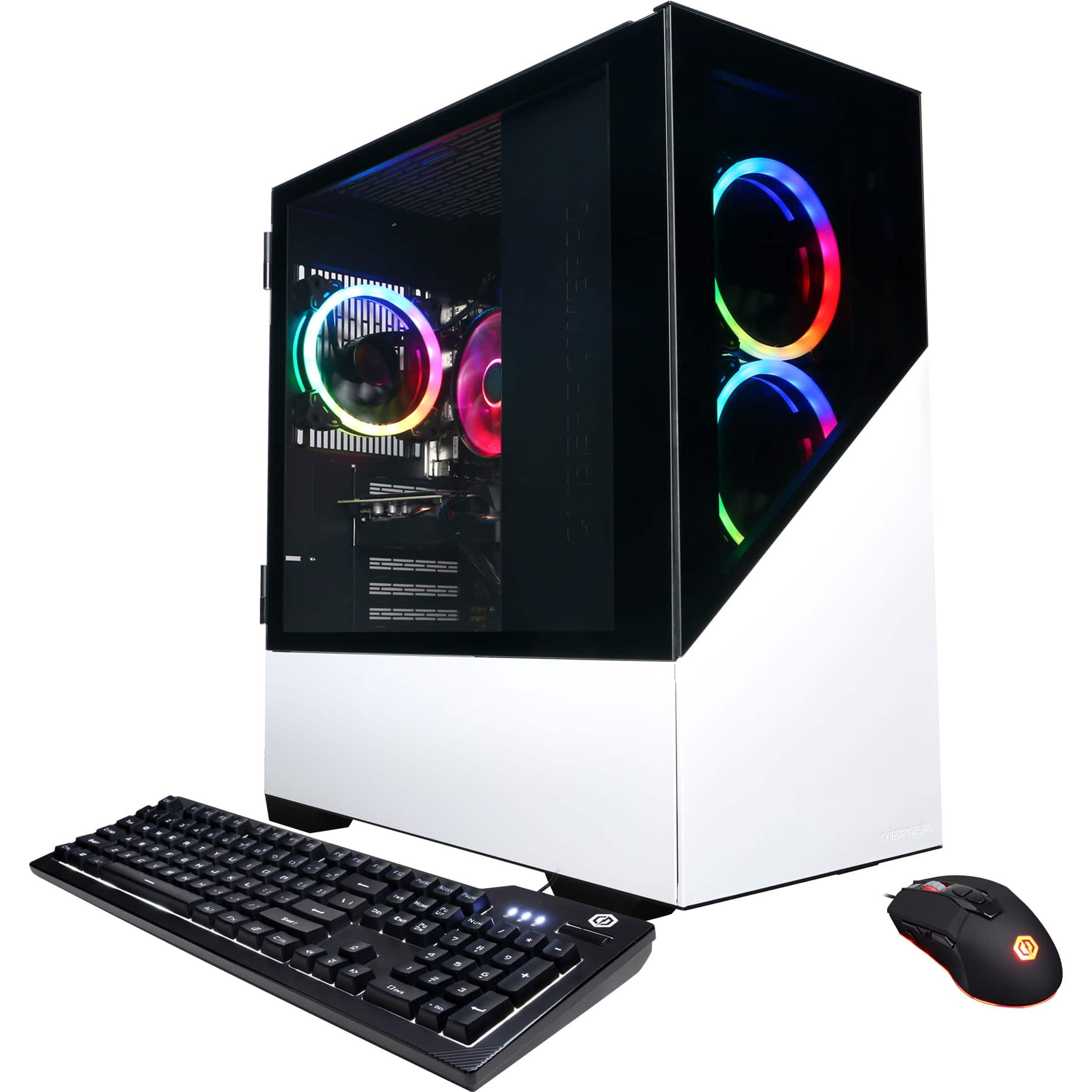 Best Buy: CyberPowerPC Gamer Master Gaming Desktop AMD Ryzen 7 5700 16GB  Memory NVIDIA GeForce RTX 3060 1TB HDD + 500GB SSD White GMA5400BSTV6