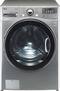 LG - 4.0 Cu. Ft. 12-Cycle High-Efficiency Steam Front-Loading Washer - Graphite Steel-Front_Standard