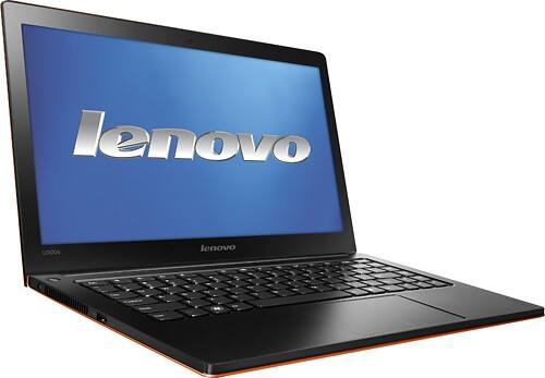 Angle Standard. Lenovo - IdeaPad Laptop / Intel® Core™ i7 Processor / 13.3" Display - Clementine Orange.
