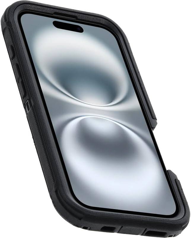Alt View 1. OtterBox - OtterBox Apple iPhone 16 Defender Series Case - Black - Black.
