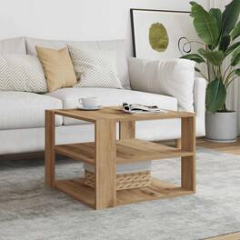 Boyel Living - 22.8 x 22.8 x 15.7 in. Coffee Table Artisan Oak Engineered Wood Coffee Table - Brown