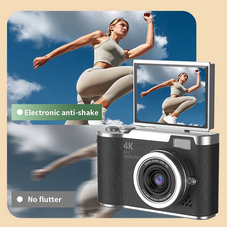 Electronic anti-shake  
4K  
480 MEGA PIXEL  
DIGITAL ZOOM LENS 18x  
No flutter  
P=24MM 1-5 MACRO-SZMM