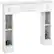 Front. Homcom - Fireplace Mantel, Freestanding Fireplace Surround with Leg for Electric Fireplaces - white.
