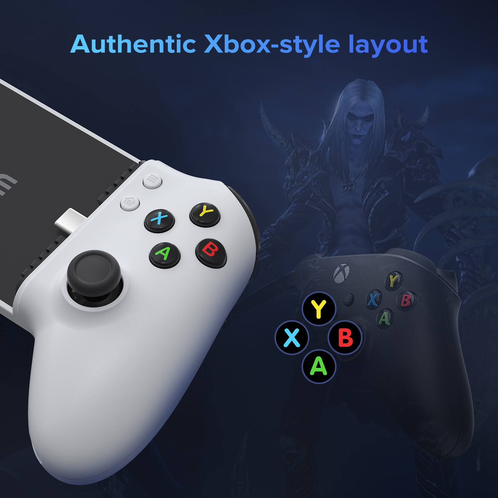 Authentic Xbox-style layout  Y X A B Y X B A