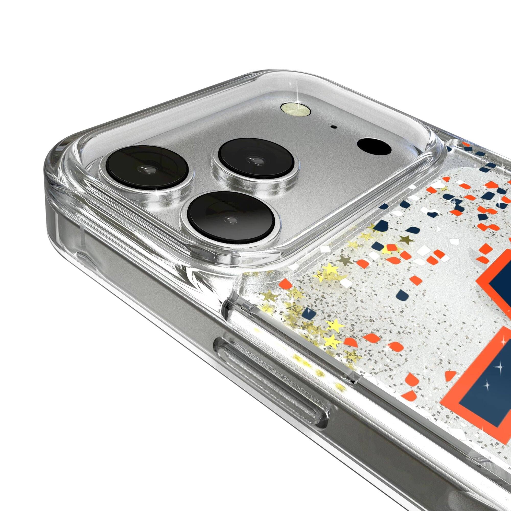 Alt View 2. Keyscaper - Auburn Tigers iPhone Glitter Confetti Design Case - 13 - Multicolor.