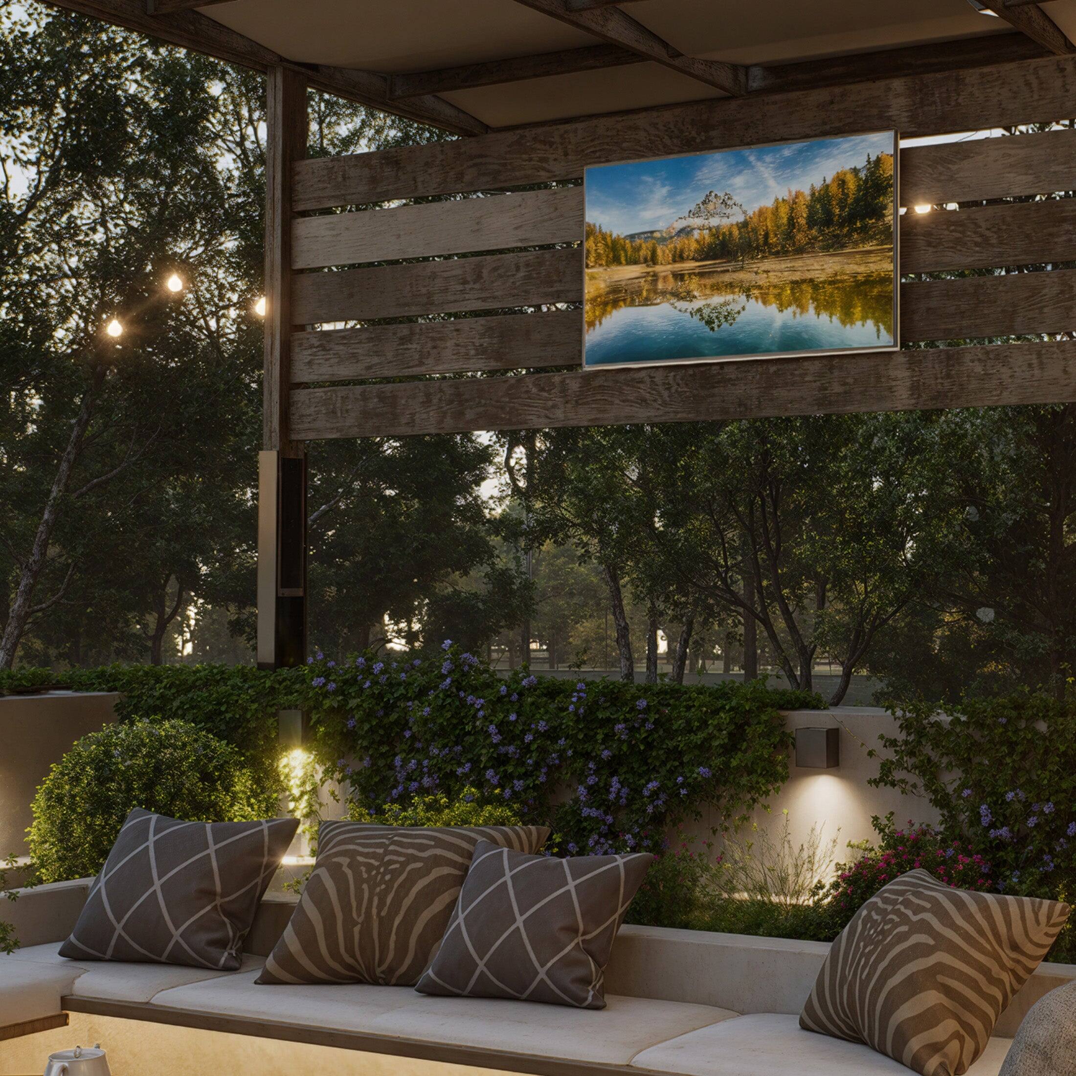 Left. Mount-It! - Anti-Rust RV TV Wall Mount for 13–43" TVs – Dual Wall Plates, Quick-Release, 30 lbs Capacity - Black.