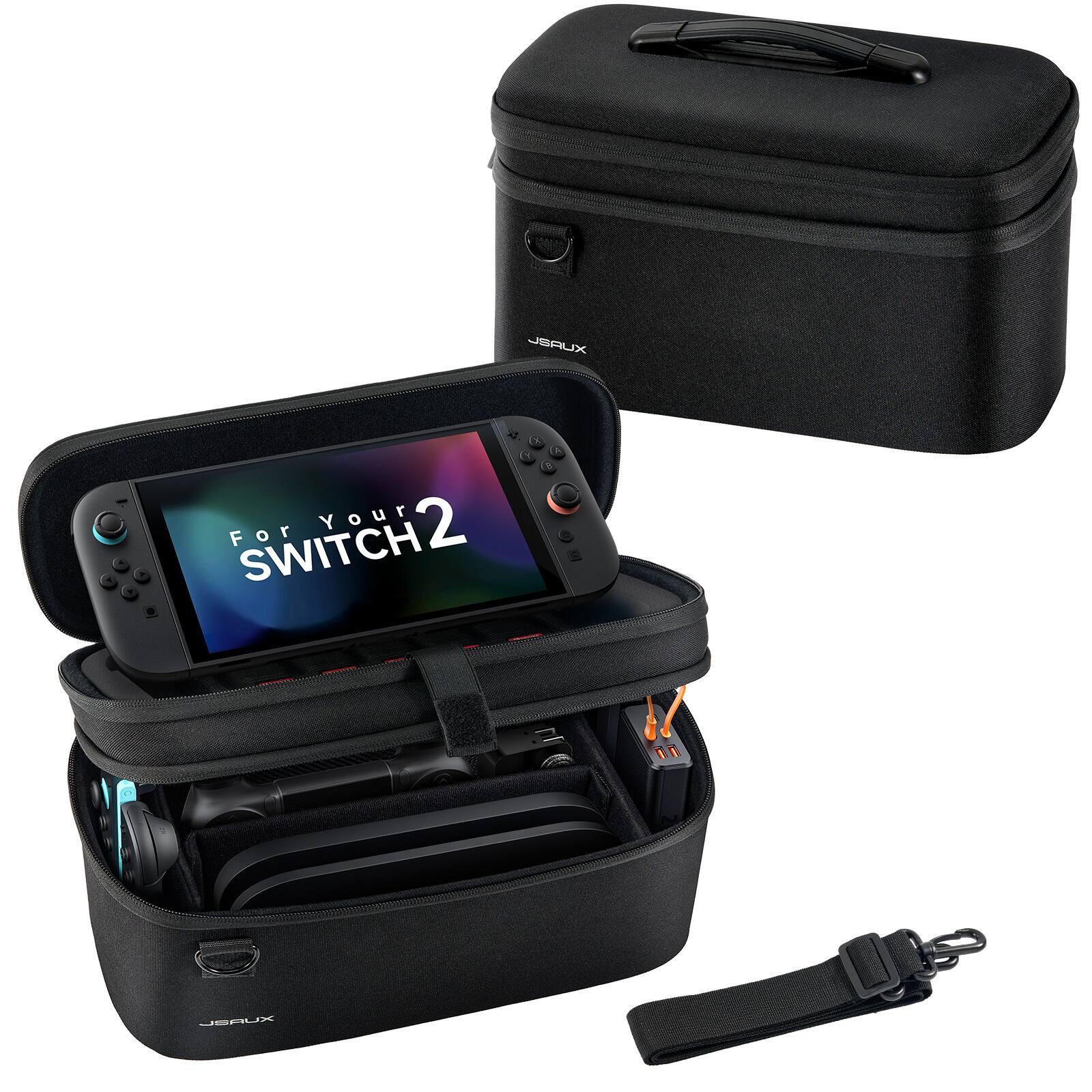 JSAUX All in One Carrying Case for Nintendo Switch 2, Large Capacity ...