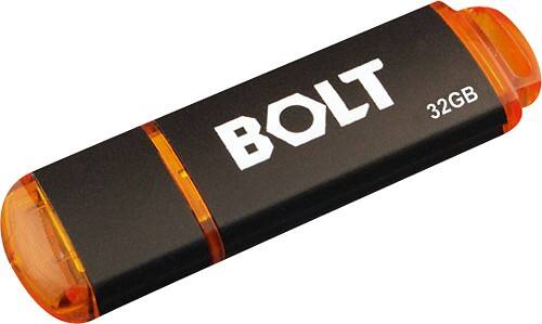 Angle Standard. Patriot Memory - Bolt 32GB USB 2.0 Flash Drive.