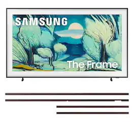 Samsung - QN65LS03FAFXZA 65" The Frame QLED 4K Smart TV with a VG-SCFF65BWBZA Customizable Bezel - Modern Brown (2025)