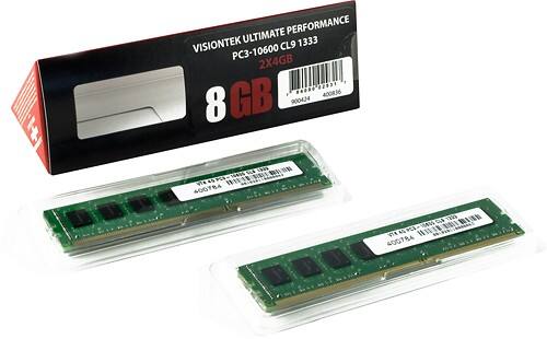 Angle Standard. Visiontek - 8GB DDR3 SDRAM Memory Module.