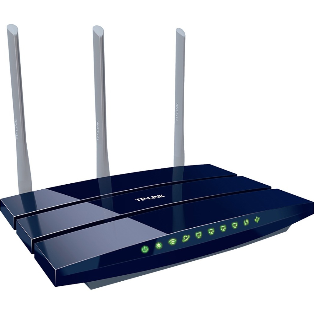 Shipley Logical snowman Best Buy: TP-Link Wireless-N Gigabit Router with 4-Port Ethernet Switch  Blue TLWR1043ND