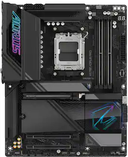 GIGABYTE - X870E AORUS PRO (Socket AM5) AMD X870 ATX DDR5 Wi-Fi 7 Motherboard - Black
