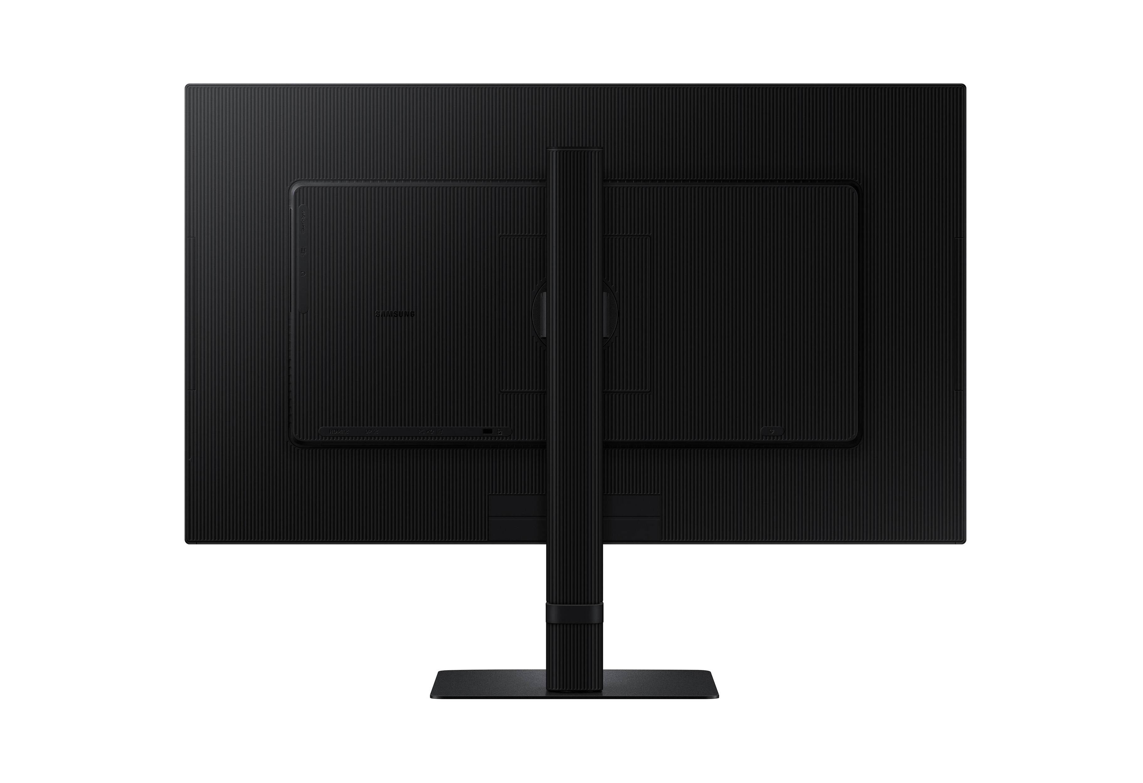 Back. Samsung - Samsung 27" ViewFinity S6 (S60D) QHD HDR10 High Resolution Monitor (DisplayPort, HDMI, USB) - Black.