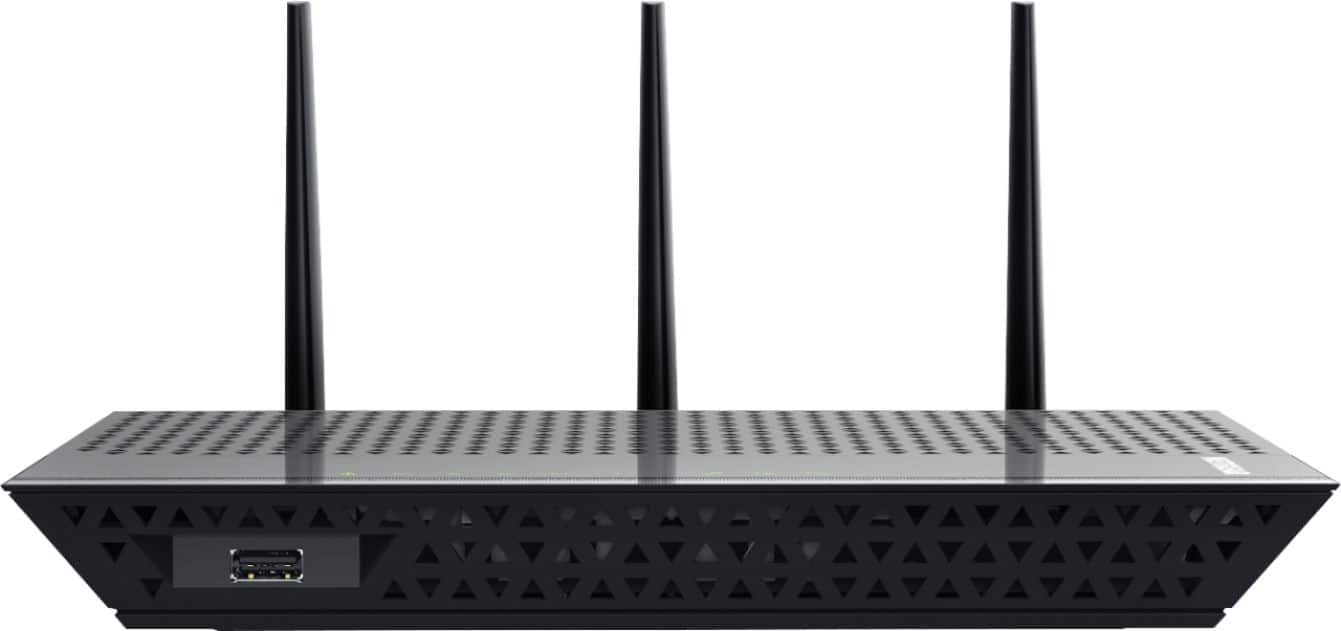 Front. NETGEAR - Nighthawk AC1900 Dual-Band Gigabit Mesh Capable Wi-Fi Range Extender.