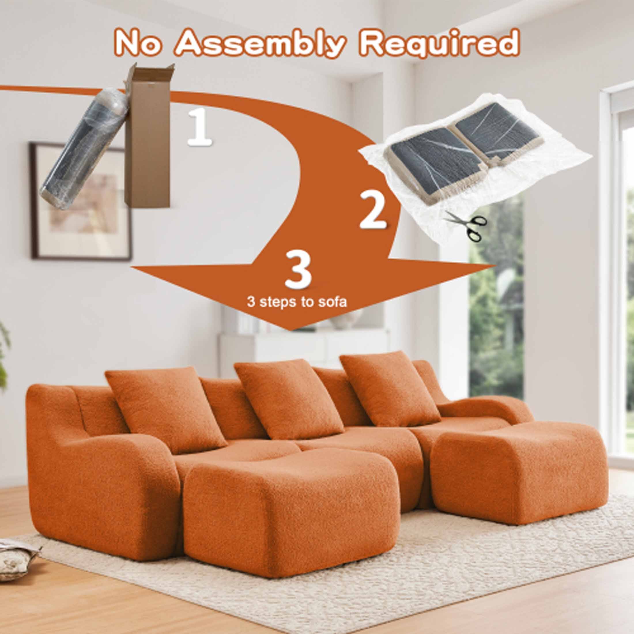 No Assembly Required

1  
2  
3  
3 steps to sofa
