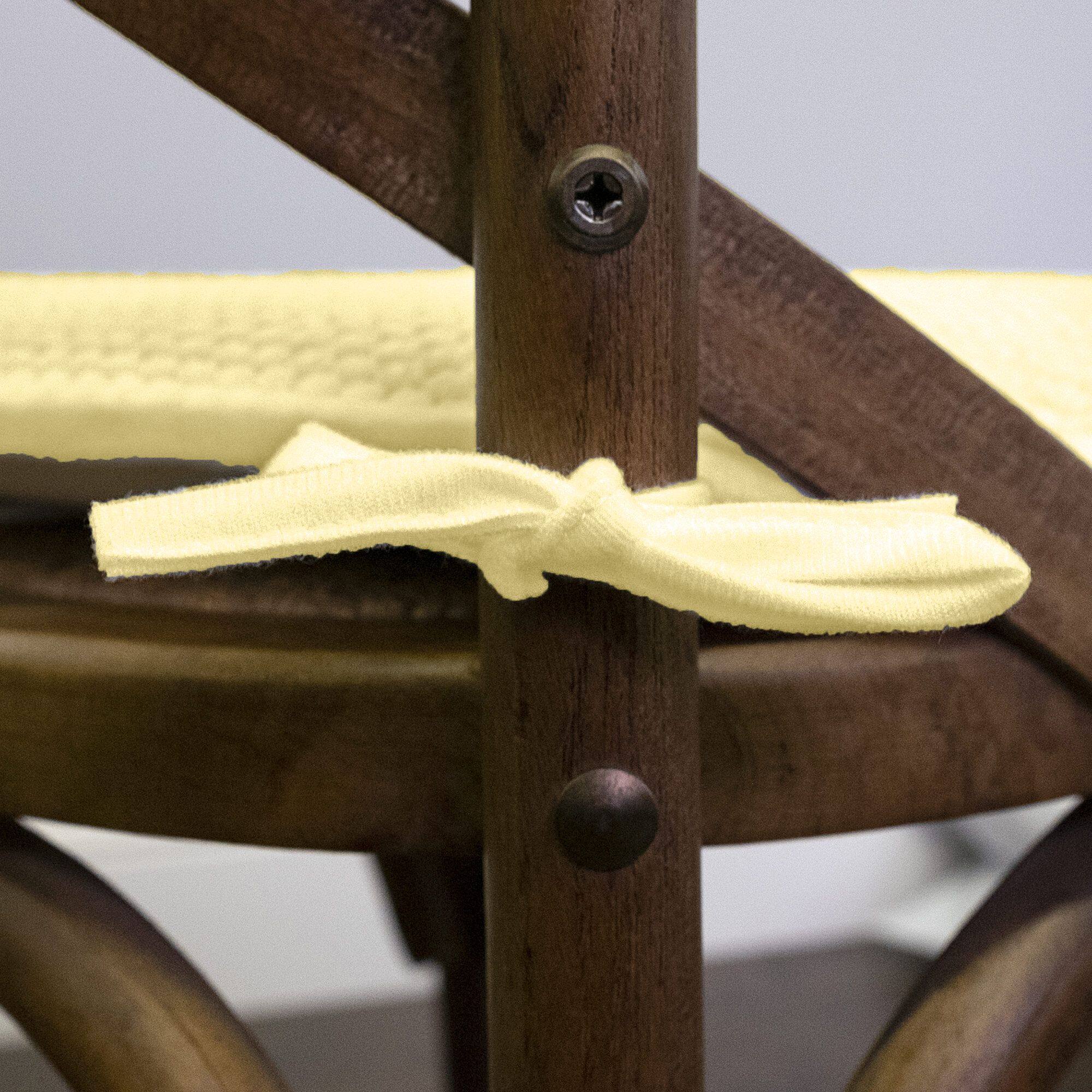 Left. Sweet Home Collection - Honeycomb Memory Foam Non-Slip 16" x 16" Chair Cushion Pad with Ties, 6-Pack - Yellow.