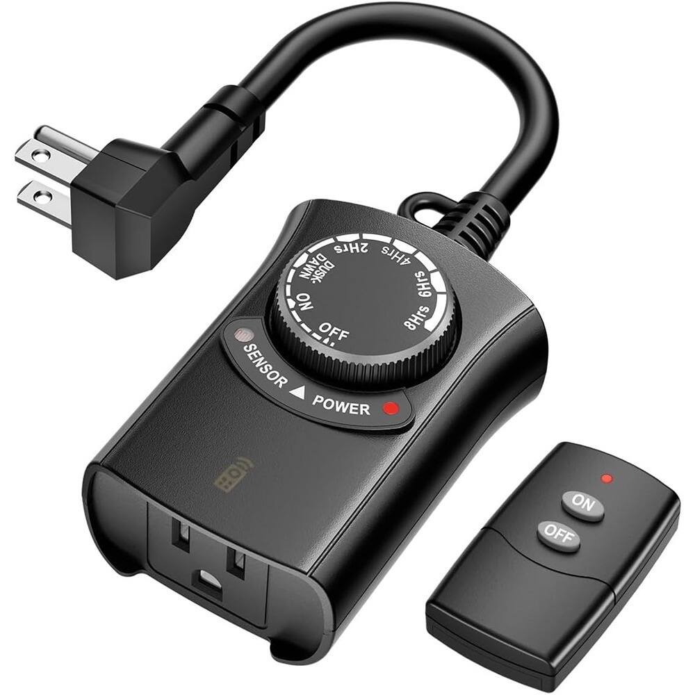 2Hrs DAWN  
4Hrs DUSK  
6Hrs NO  
8Hrs SENSOR  
POWER  
ON  
OFF