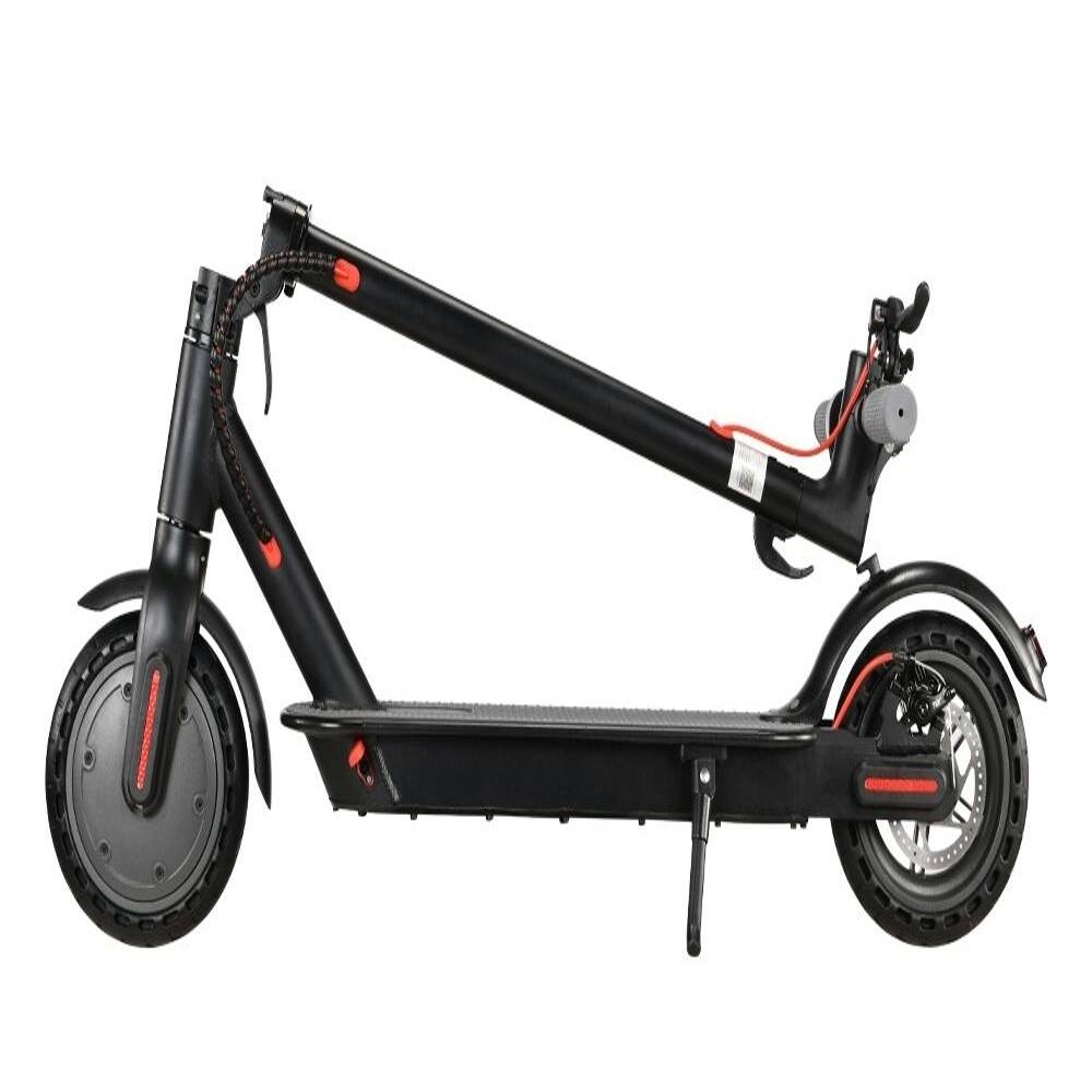 Alt View 8. Loheer - Loheer Adult Electric Scooter Folding Motorized Commuter Scooter Black - Black.