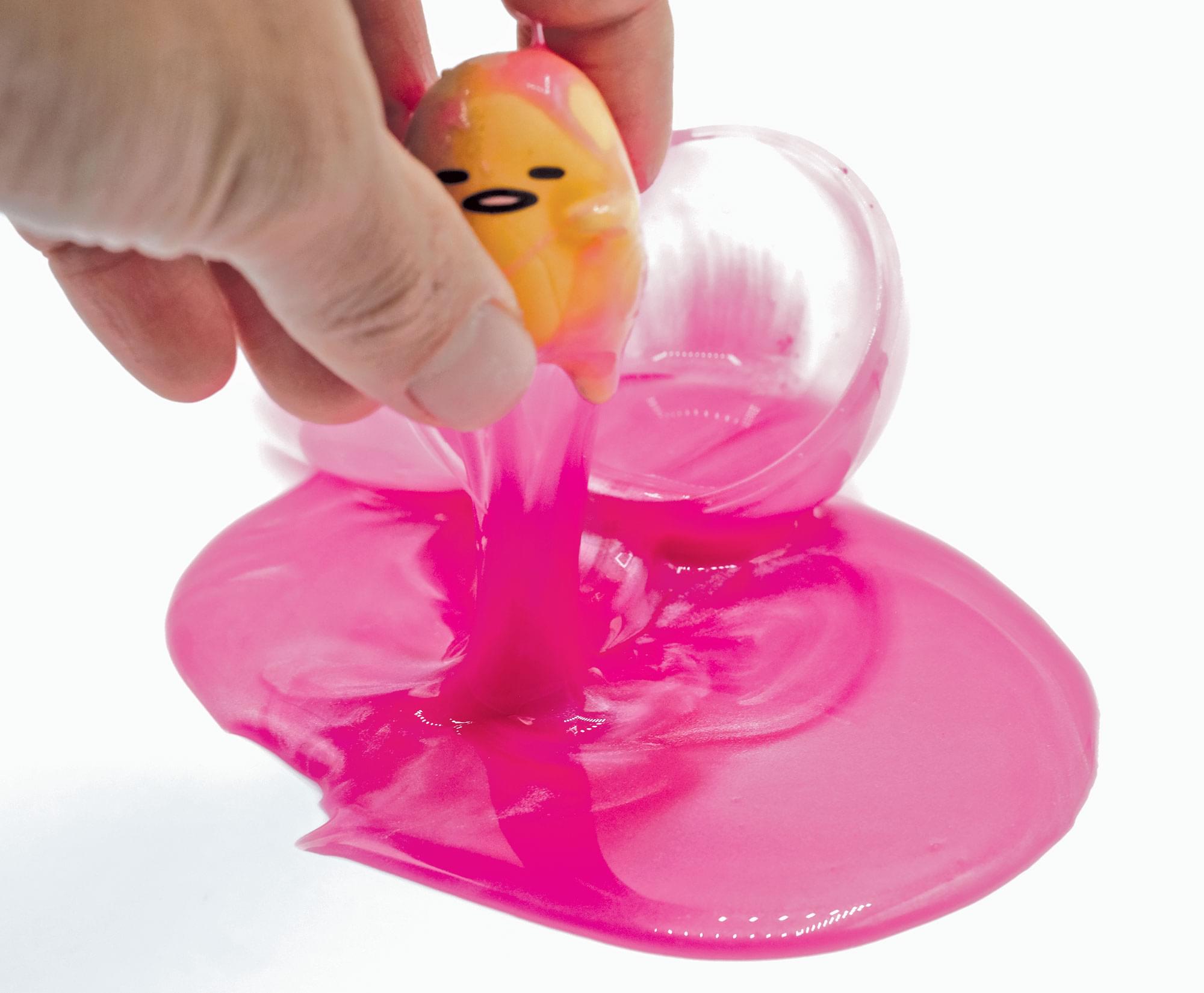 Alt View 10. PowerHouse Toys - Gudetama The Lazy Egg Metallic Slime & Mini Figure | Pink - Pink.