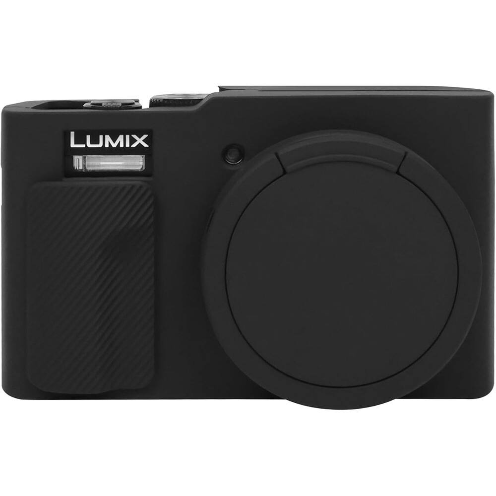 Front. Schertz - Soft Silicone Camera Case for Panasonic LUMIX ZS99 – Rubber Protective Cover with Detachable Lens.
