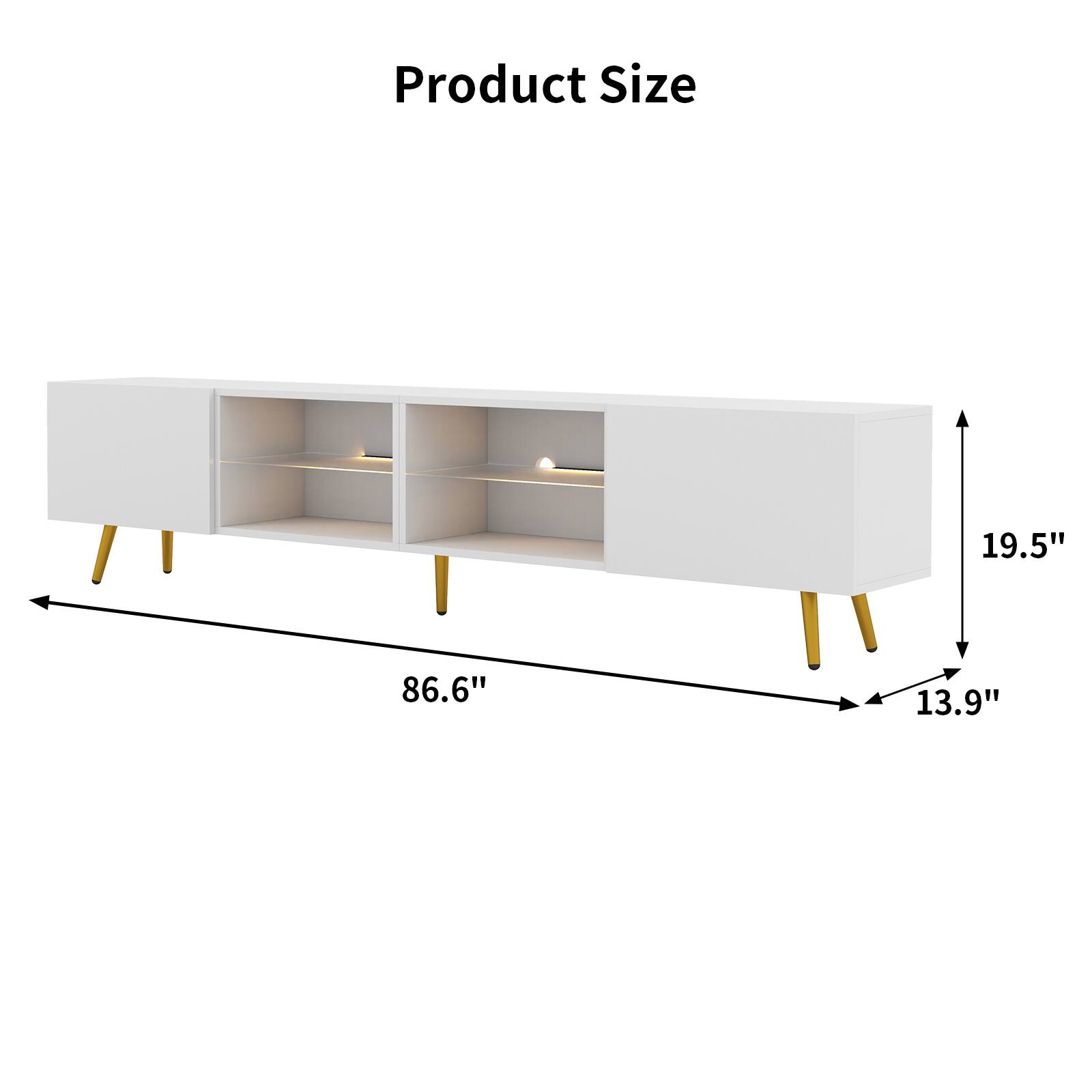 Product Size  
19.5" x 86.6" x 13.9"