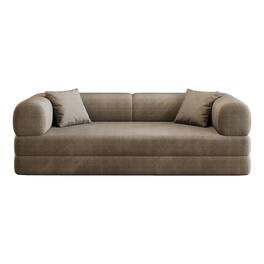 Boyel Living - Camel Fabric Sofa 78.8-in L x 35.5-in W x 26.1-in H - Camel