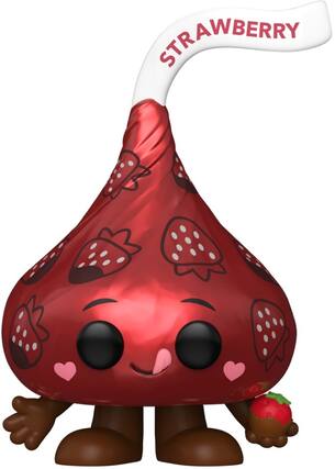 Front. Funko - FUNKO POP! Ad Icons: Hershey's Kisses - Chocolate Dipped Strawberry - COLLECTIBLES - Multicolor.
