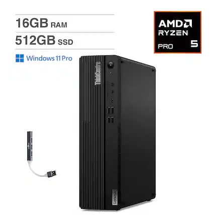 16GB RAM
512GB SSD
Windows 11 Pro
ThinkCentre 3
AMD Ryzen 5 Pro
Lenovo