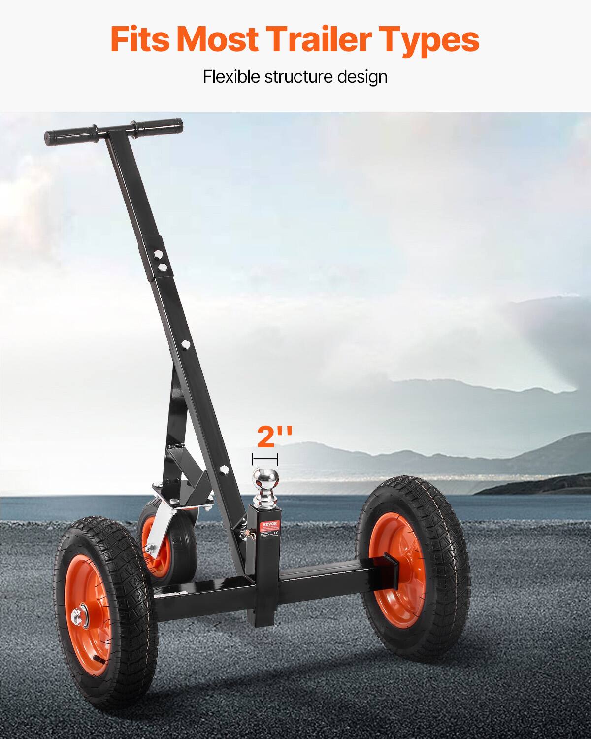 Fits Most Trailer Types  
Flexible structure design  
2"