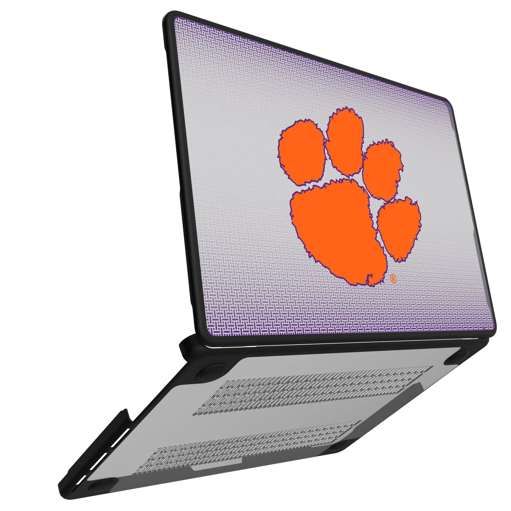 Alt View 1. Keyscaper - Clemson Tigers Linen MacBook Case - Air 15 in - Multicolor.