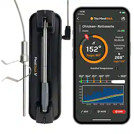 The MeatStick - V Forge + 2 Core 3-Probe Wireless Smart Meat Thermometer Set with WiFi Hub