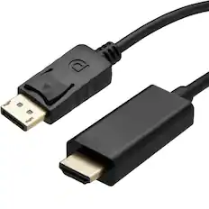 Front. Sanoxy - Display Port DP to HDMI Cable Adapter Converter Audio Video PC HDTV 1080P 60Hz (15FT) - Black.