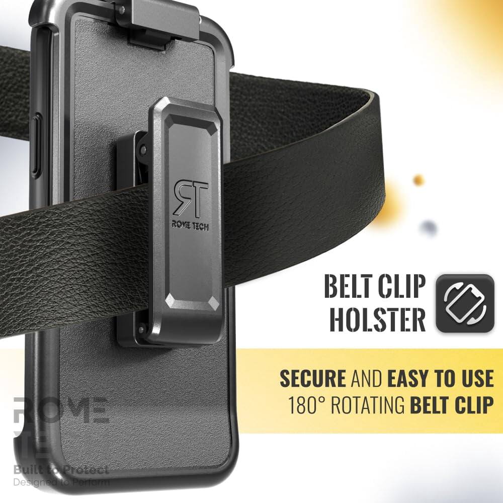 ROVE TECH BELT CLIP HOLSTER  
ROME  
SECURE AND EASY TO USE  
180° ROTATING BELT CLIP  
Built & Protect  
Designed to Perform